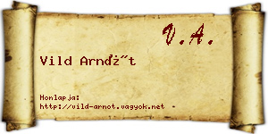 Vild Arnót névjegykártya